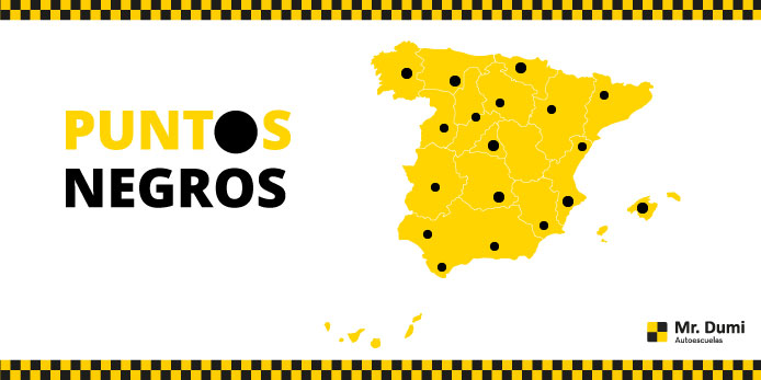 puntos negros en España con Fundación Línea Directa Descubre con Autoescuela Mr. Dumi y Fundación Línea Directa los principales puntos negros de España