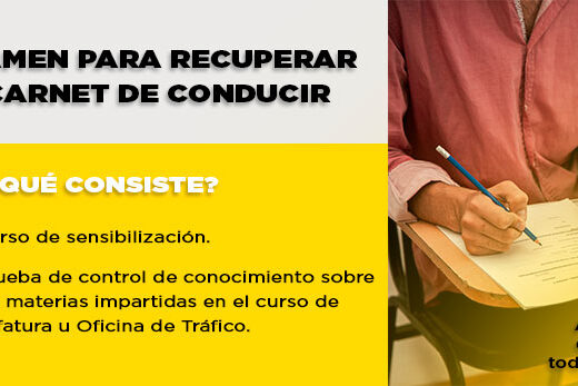 Examen para recuperar el carnet de conducir