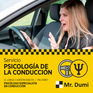 Servicio de psicología de la conducción Autoescuela Mr. Dumi