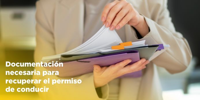 Documentación necesaria para recuperar el permiso de conducir