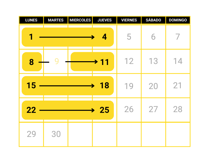 curso intensivo conducir 4 días